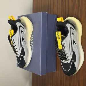 Mazino Krypton 040 Men's Size 8 Black/White/Yellow Men's Sneakers Brand New